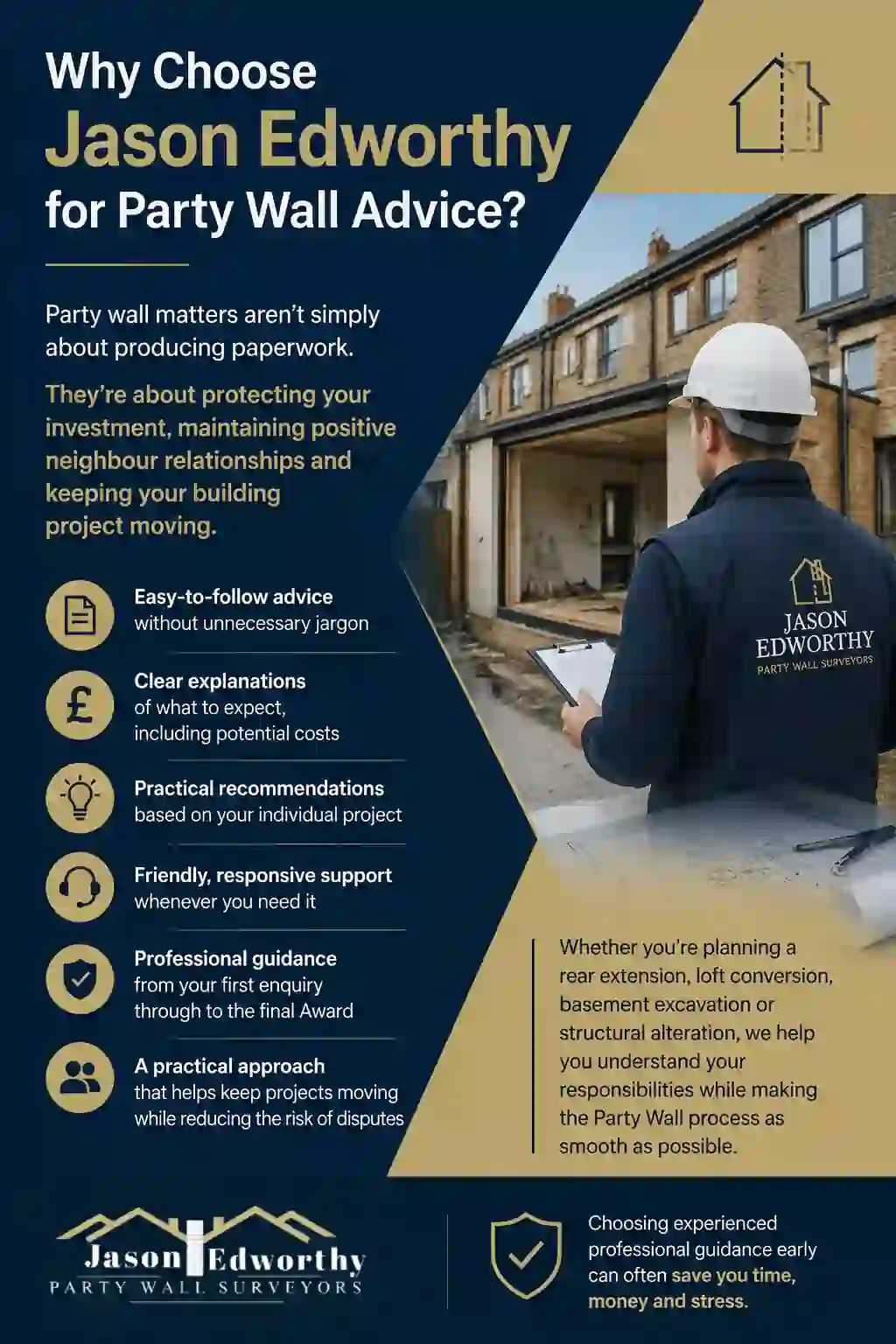 Why Choose Jason Edworthy for Party Wall Advice Kirkby-in-Ashfield?